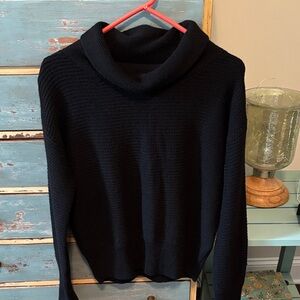 Banana Republic Black slight Cowl Neck Sweater. Sz small